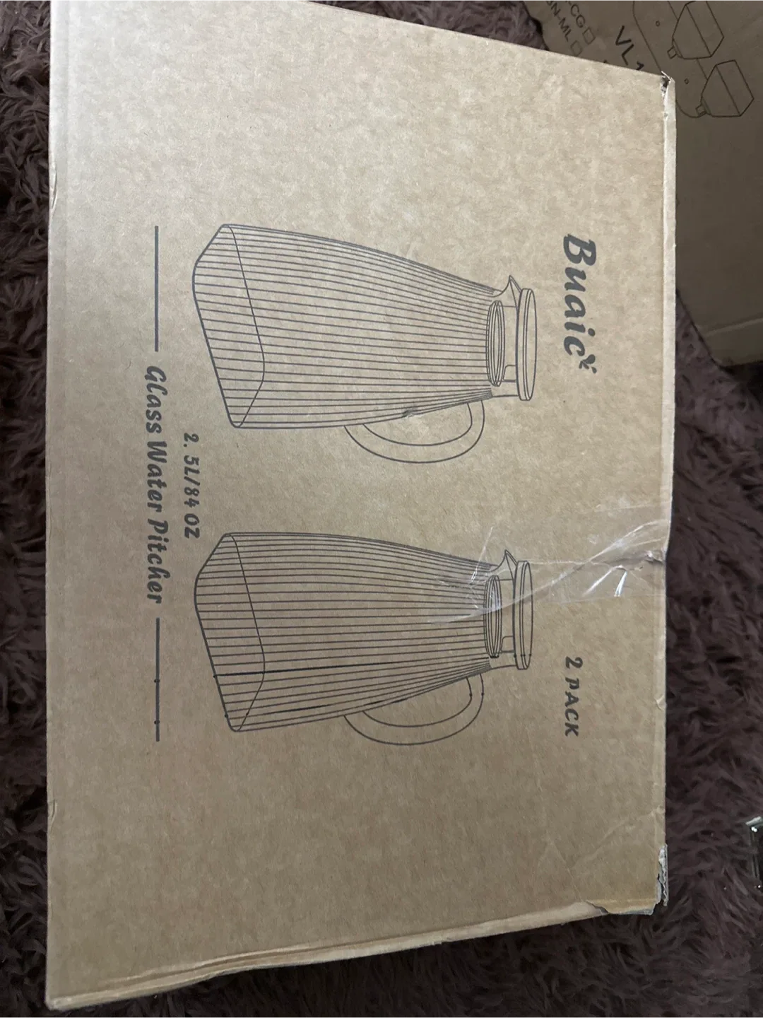 Buaic Glass Water Pitcher, 2-Pack image indicator(2)
