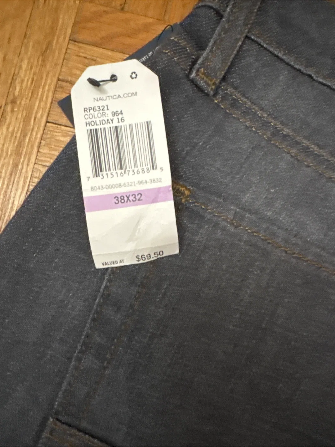 New Nautica Athletic Fit Jeans 38x32 image indicator(3)