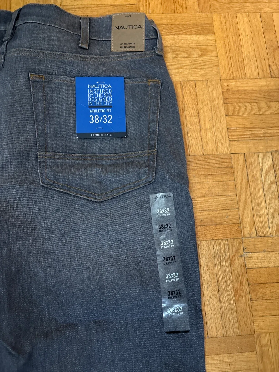 New Nautica Athletic Fit Jeans 38x32 image indicator(2)