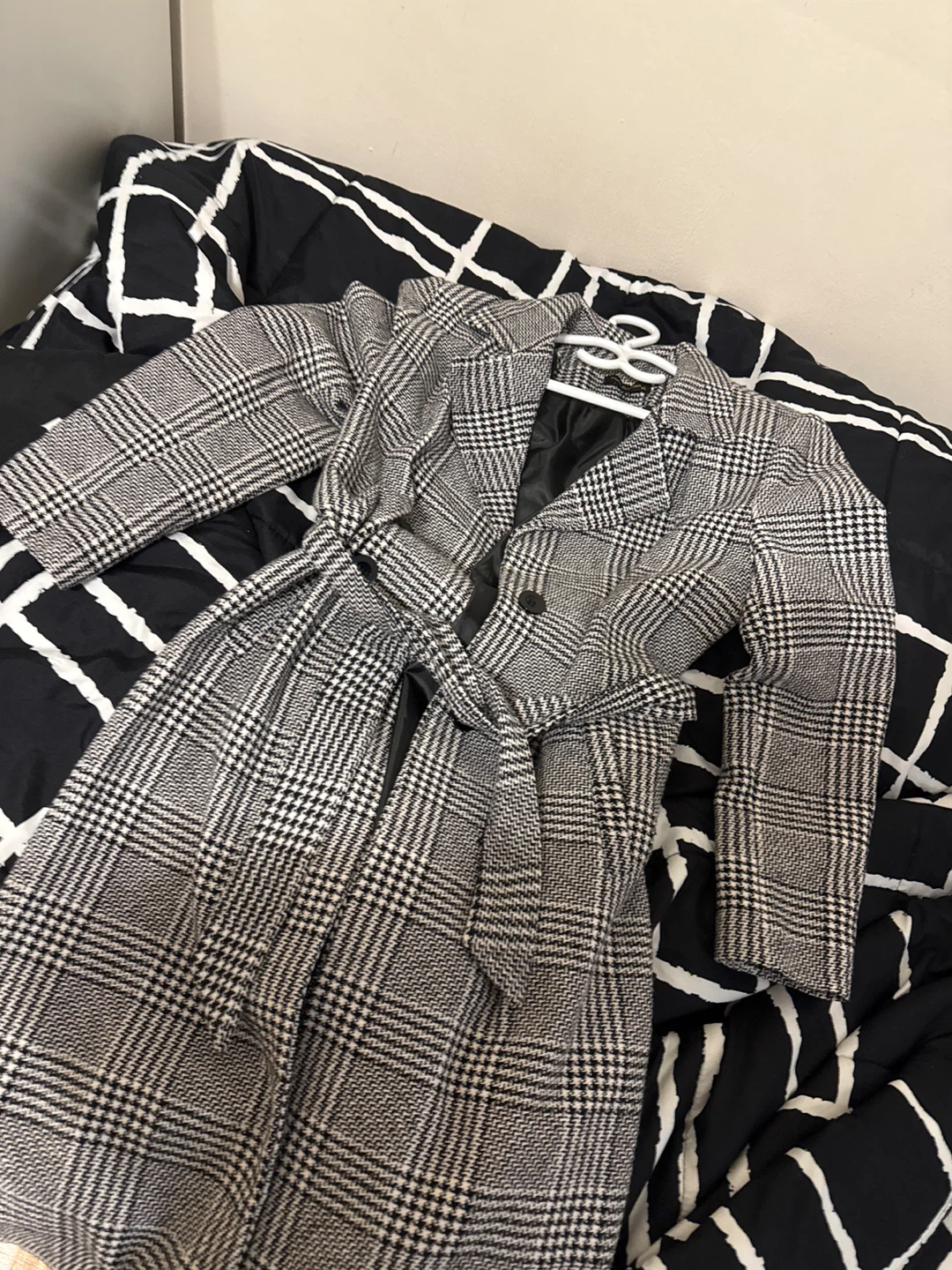 Grey Houndstooth Jacket (EU 46 / Fits Like Large) - photo 2