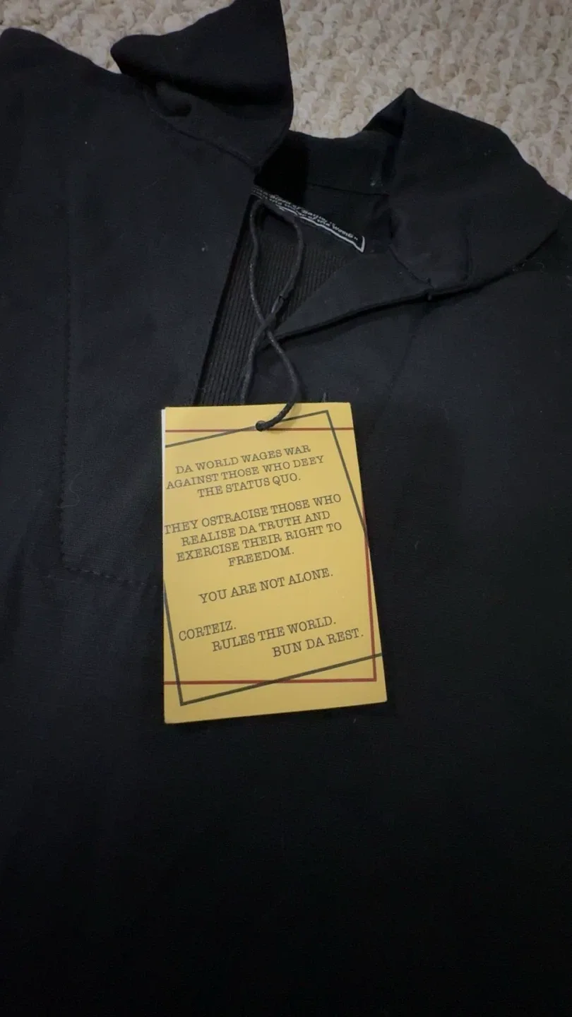 Corteiz Alcatraz Pullover Black Jacket - Size S image indicator(3)