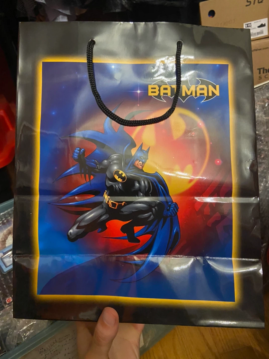 Dc Batman Gift Bag from 2007 vintage retro - photo 3