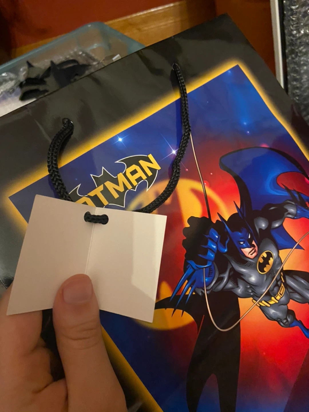 Dc Batman Gift Bag from 2007 vintage retro - photo 2