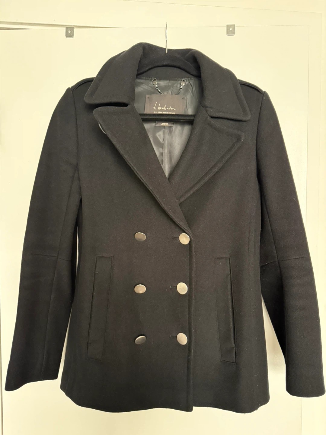 Aritzia T.Babaton Wool & Cashmere Coat - Size Medium