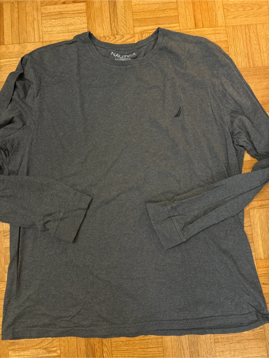 Nautica XXL Long Sleeve Shirt - Gray