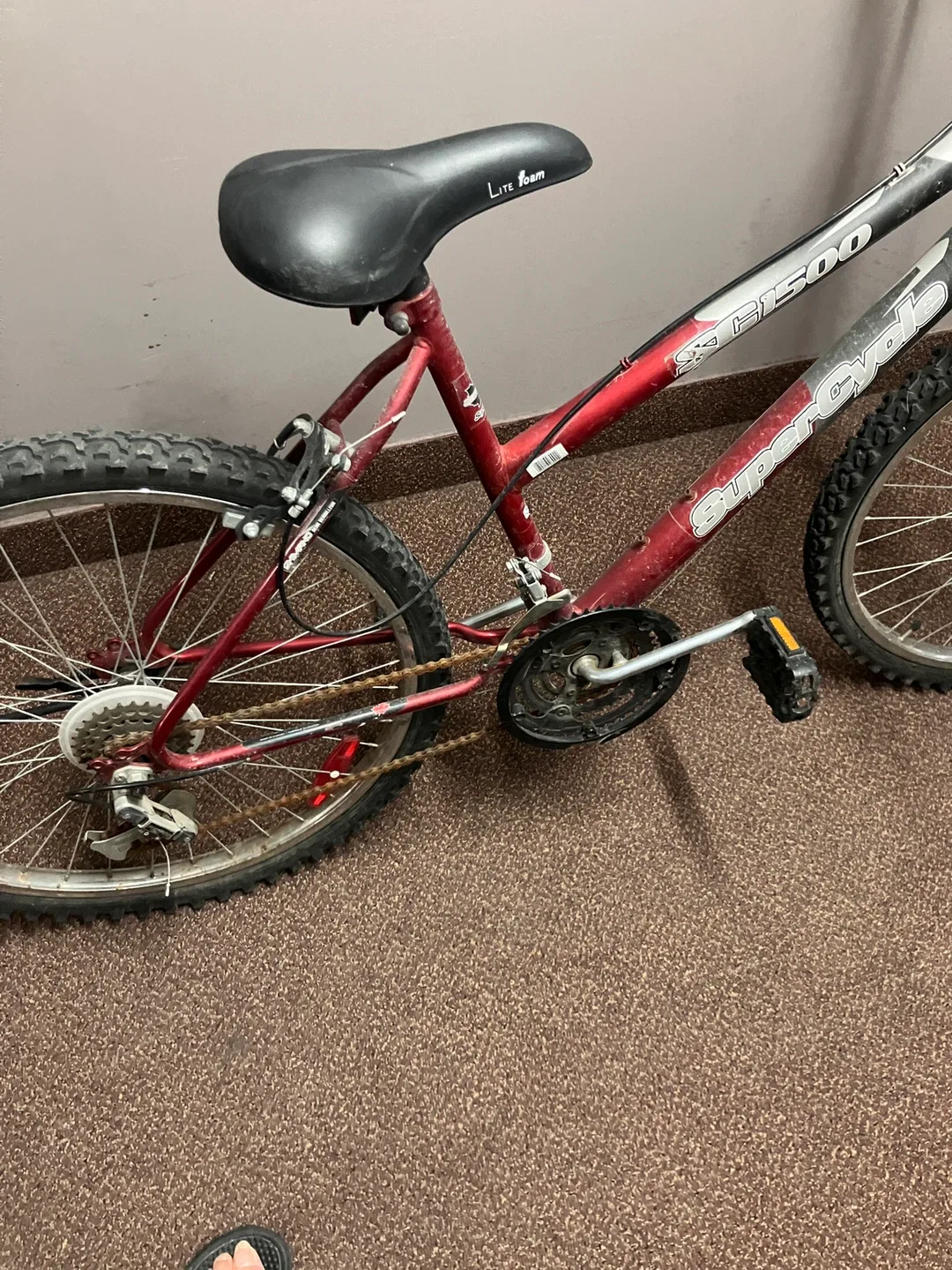 Supercycle SCF500 Bike - Red/Silver image indicator(4)