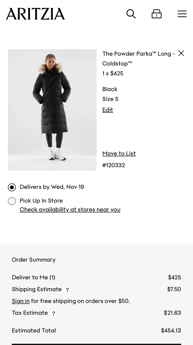 TNA Parka Black image indicator(7)