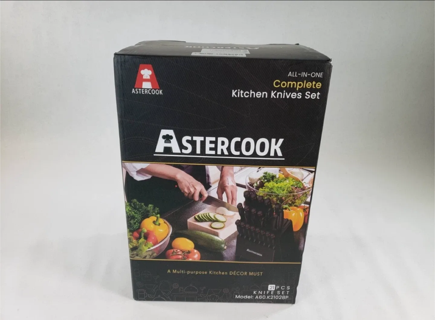 ASTERCOOK All-in-One Kitchen Knife Set - 15 pcs