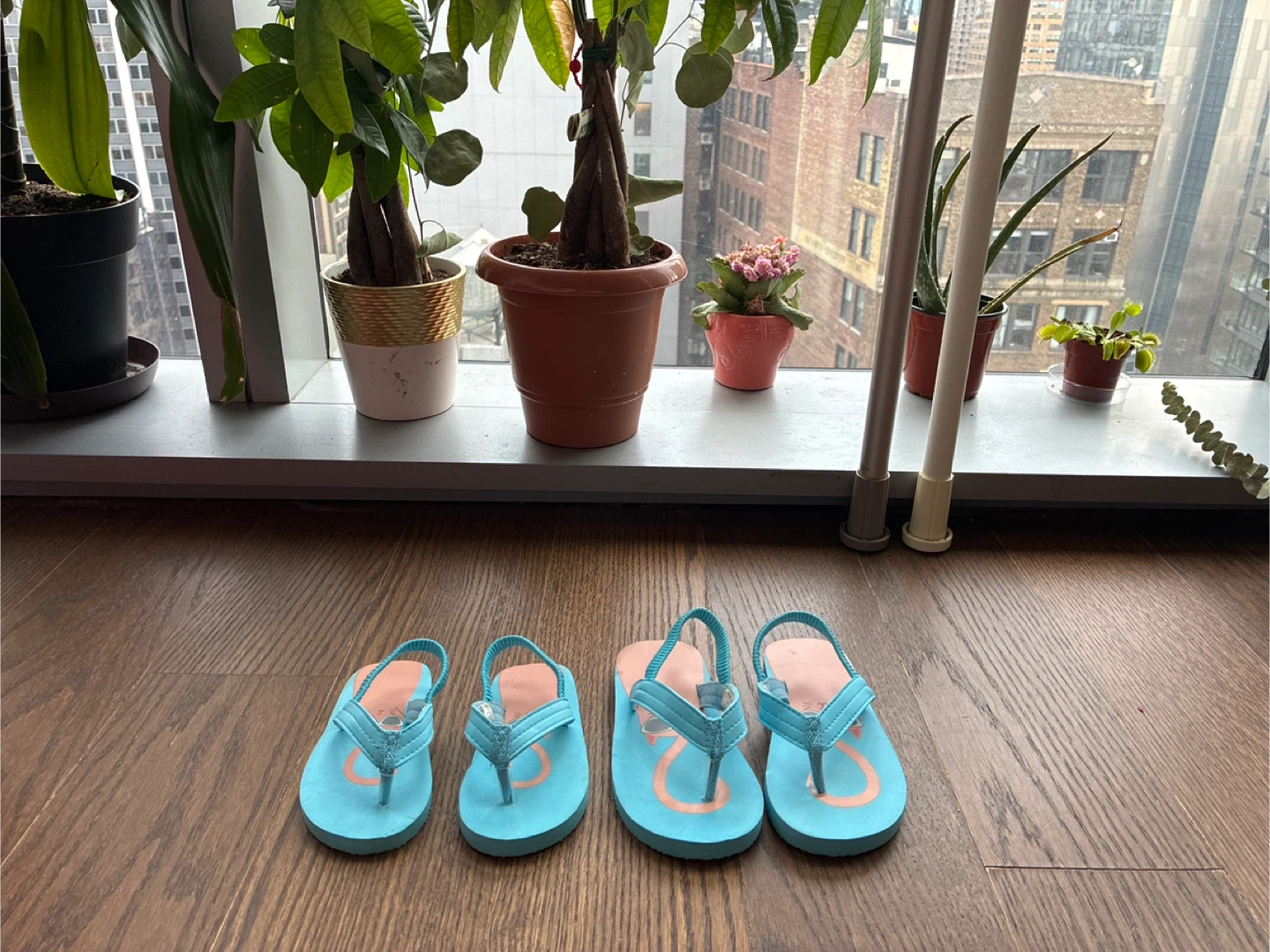 New Carter's Kids Blue Sandals w. straps- Size S(5-6) & L(9-10)