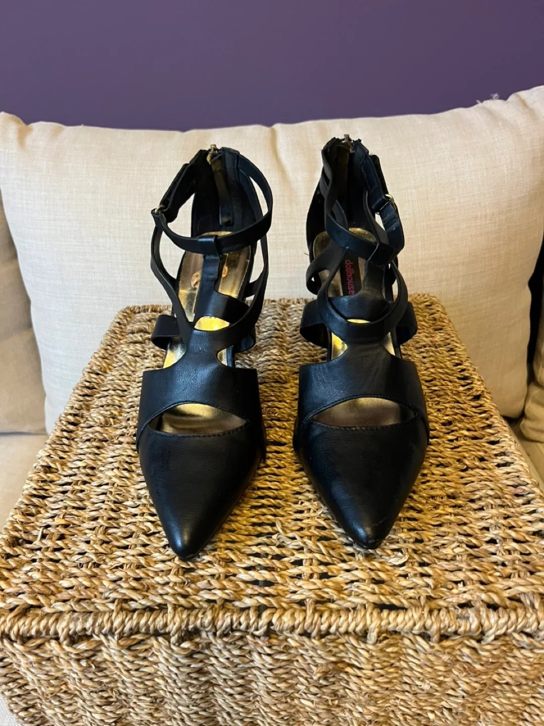 Dollhouse Black Heels - Size 7