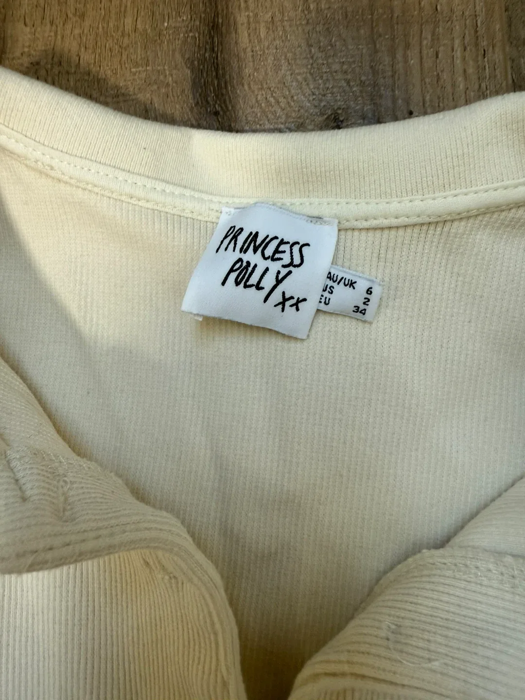 Princess Polly Cream Cardigan - Size 2 image indicator(3)