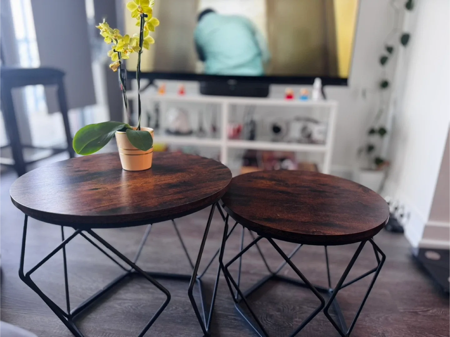 Nesting Coffee Tables - Set of 2 (Rustic Brown) image indicator(2)