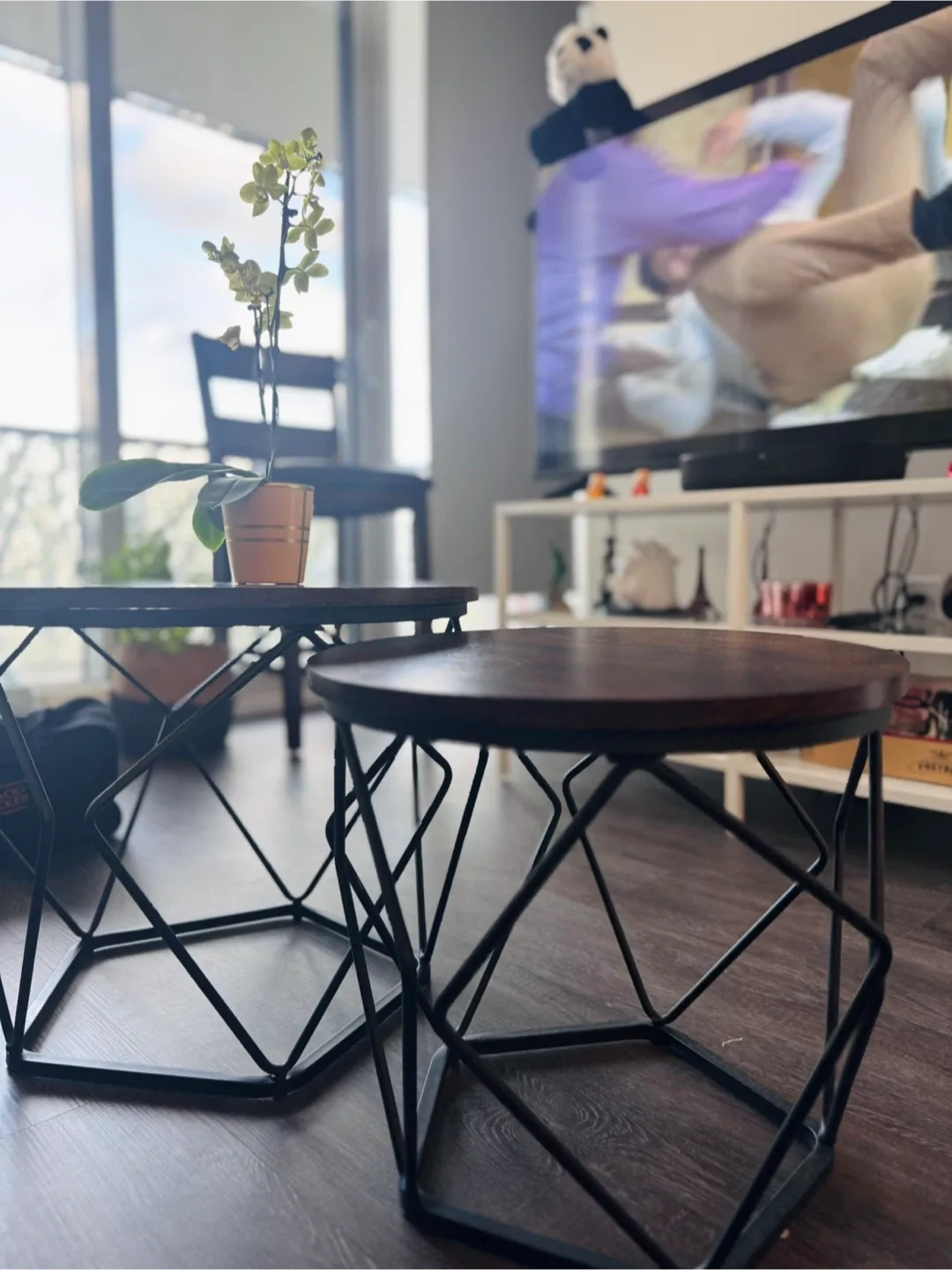 Nesting Coffee Tables - Set of 2 (Rustic Brown)