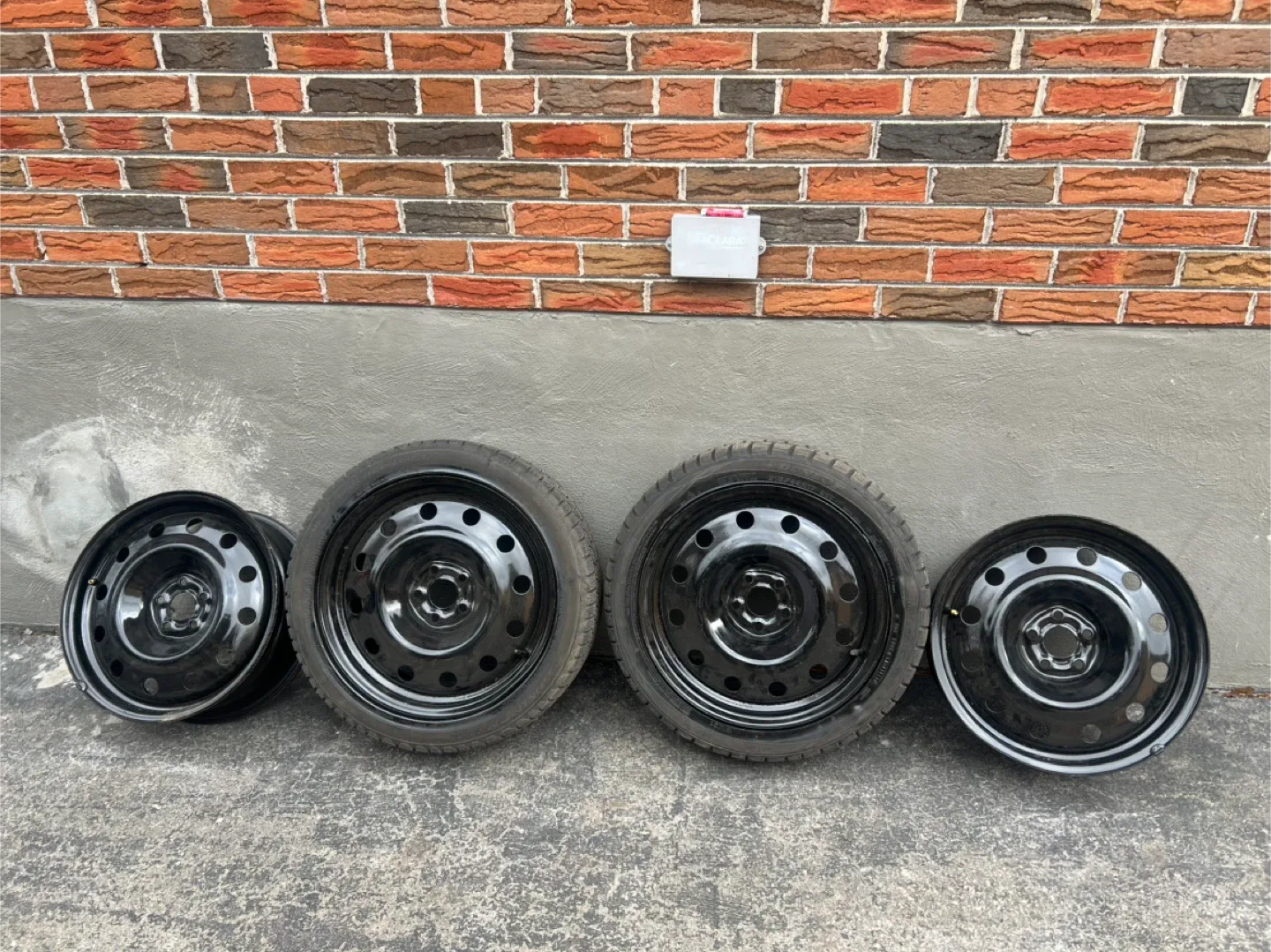 Dunlop 215/45R17 Winter Tires on Rims