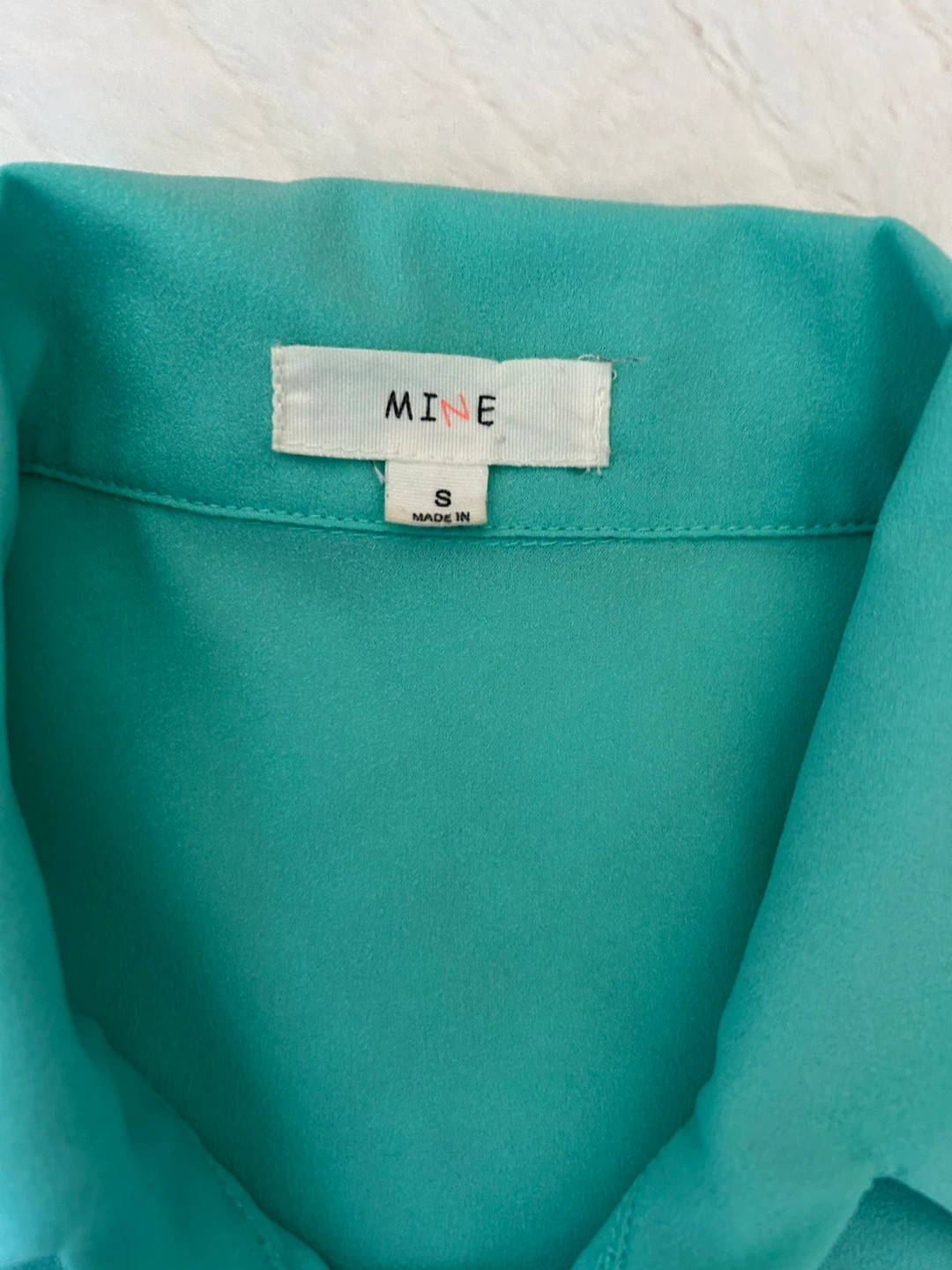MINE Turquoise Blouse - Size Small - photo 2
