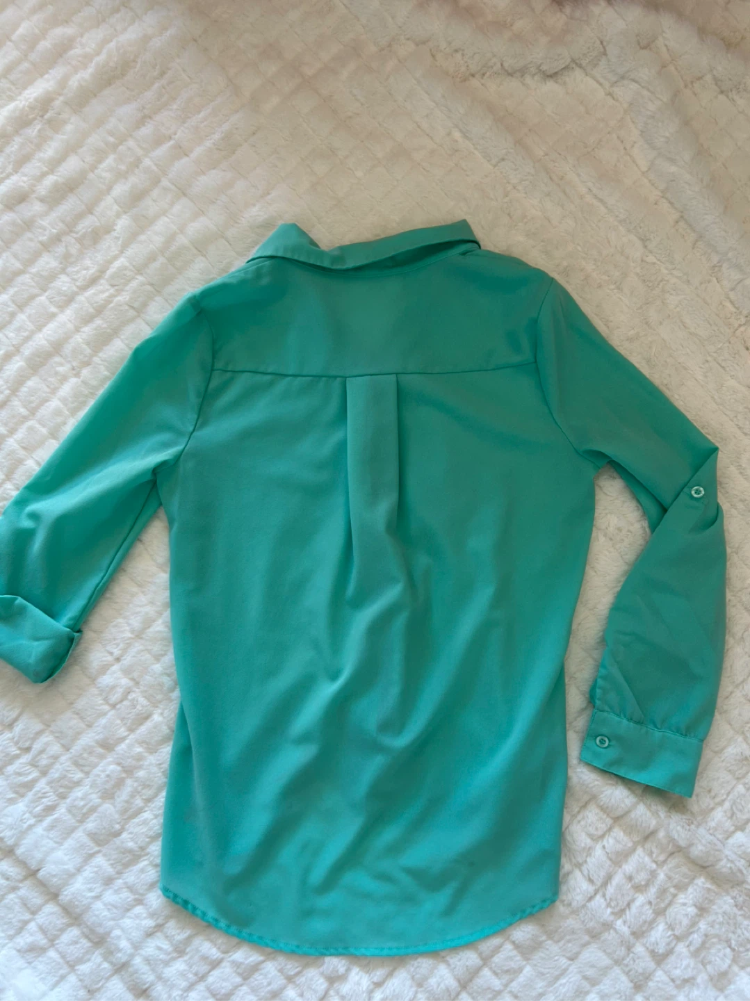MINE Turquoise Blouse - Size Small - photo 3