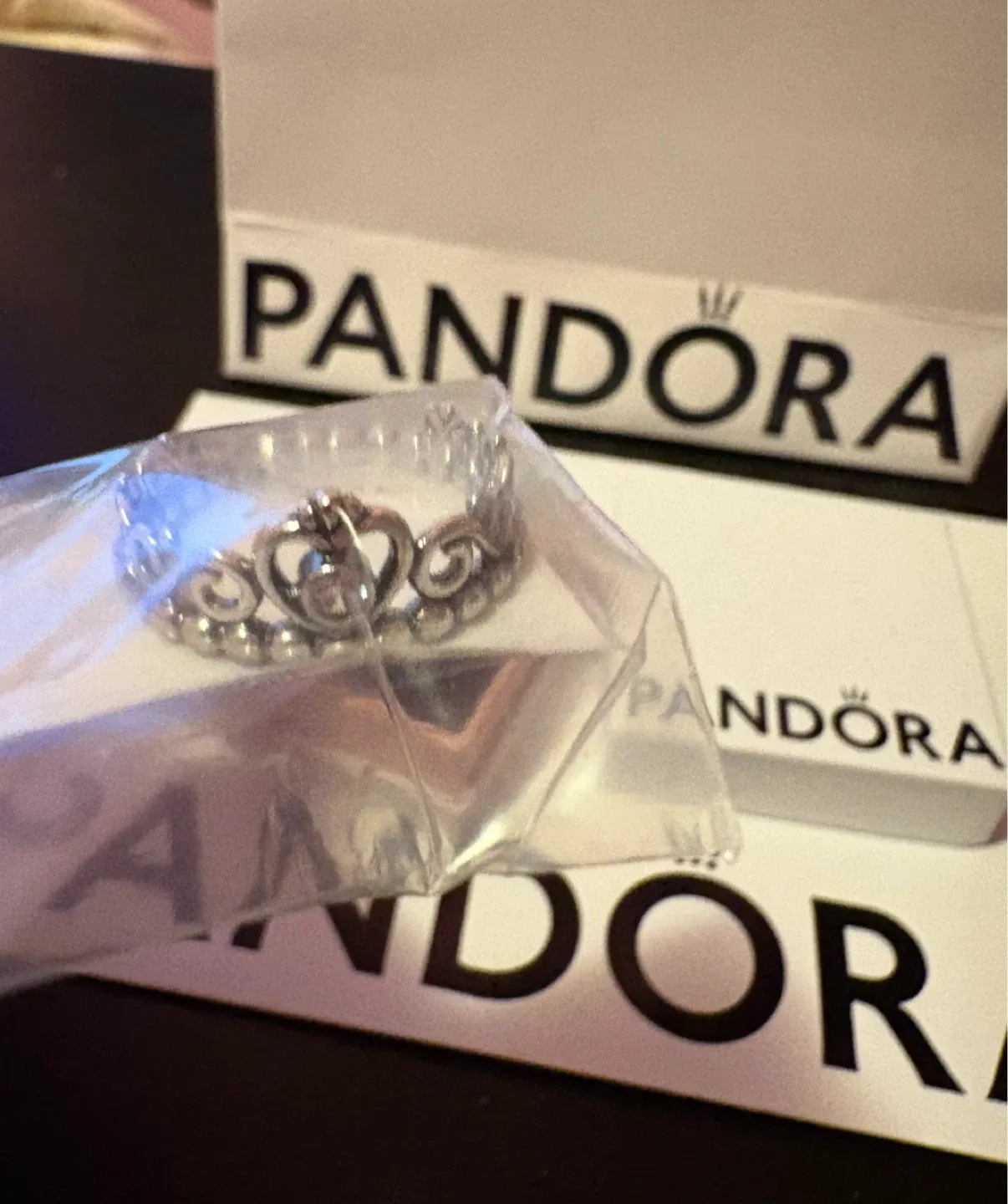 Pandora Princess Tiara Ring Size 7