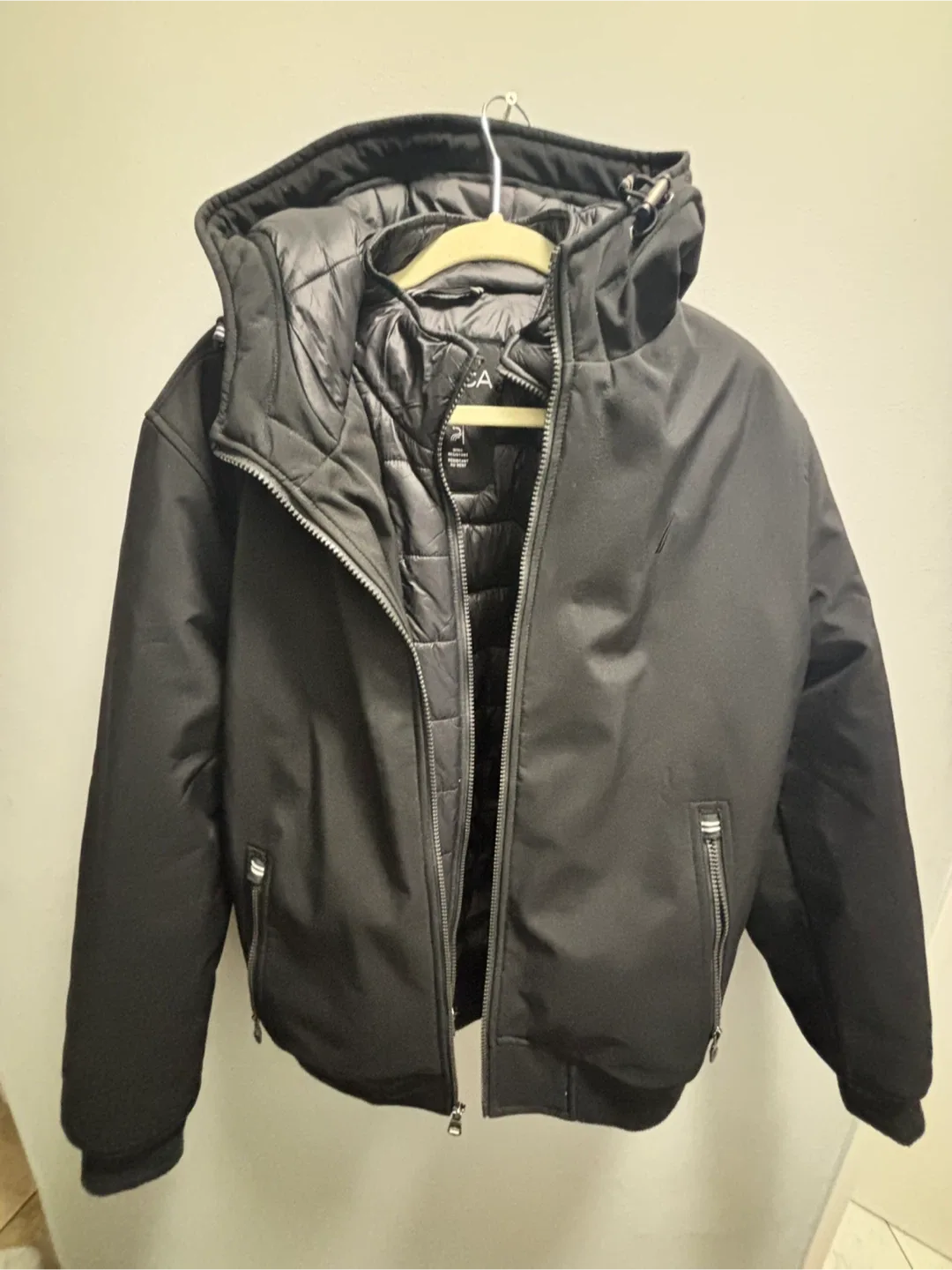 Nautica Black Puffer Jacket - Size M image indicator(2)
