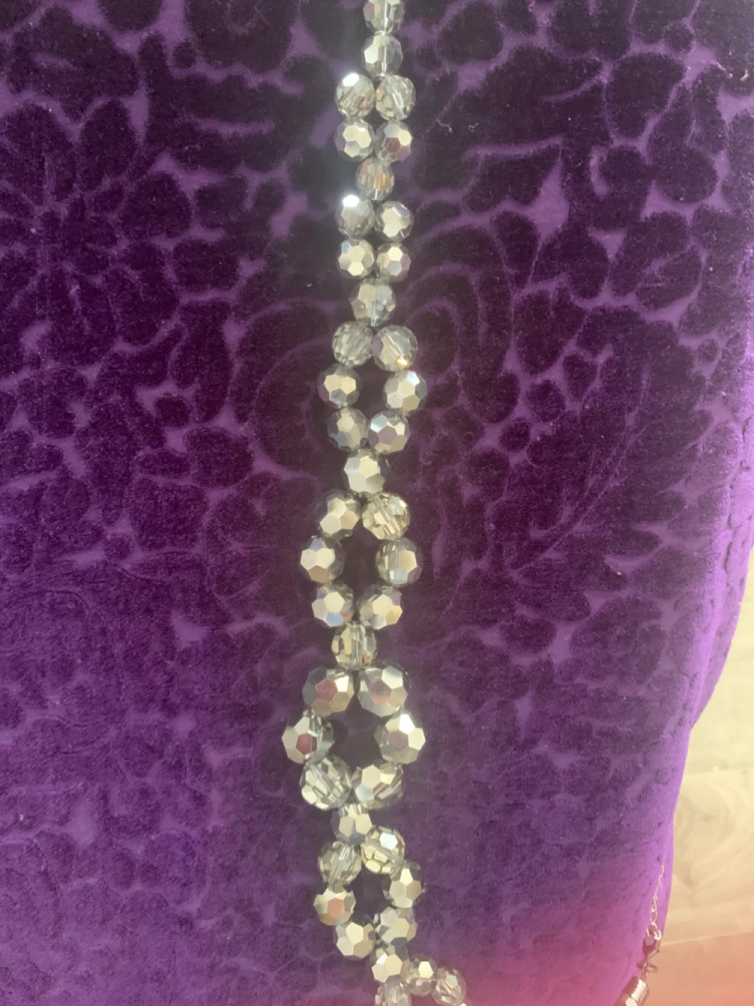 Beadedcrystal necklace