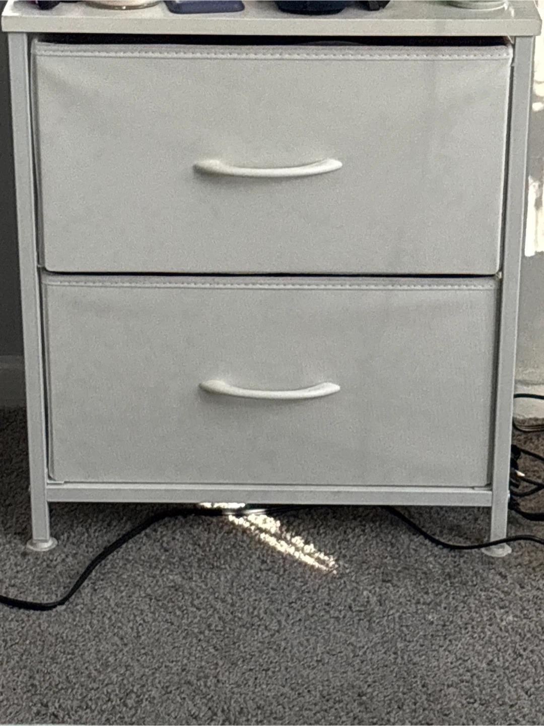2-Drawer Nightstand Fabric Dresser