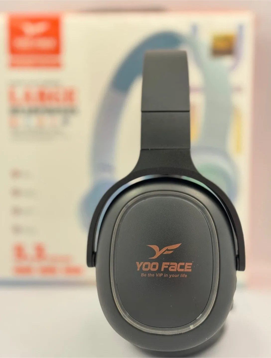 Yoo Face HF-Q7 Black Headphones - Like New! image indicator(3)