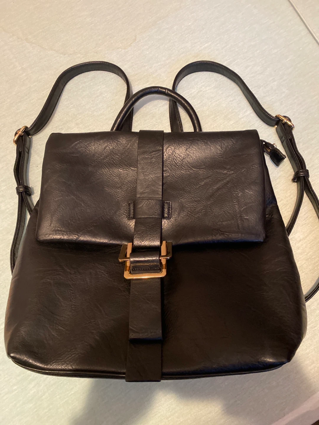Black Backpack Purse