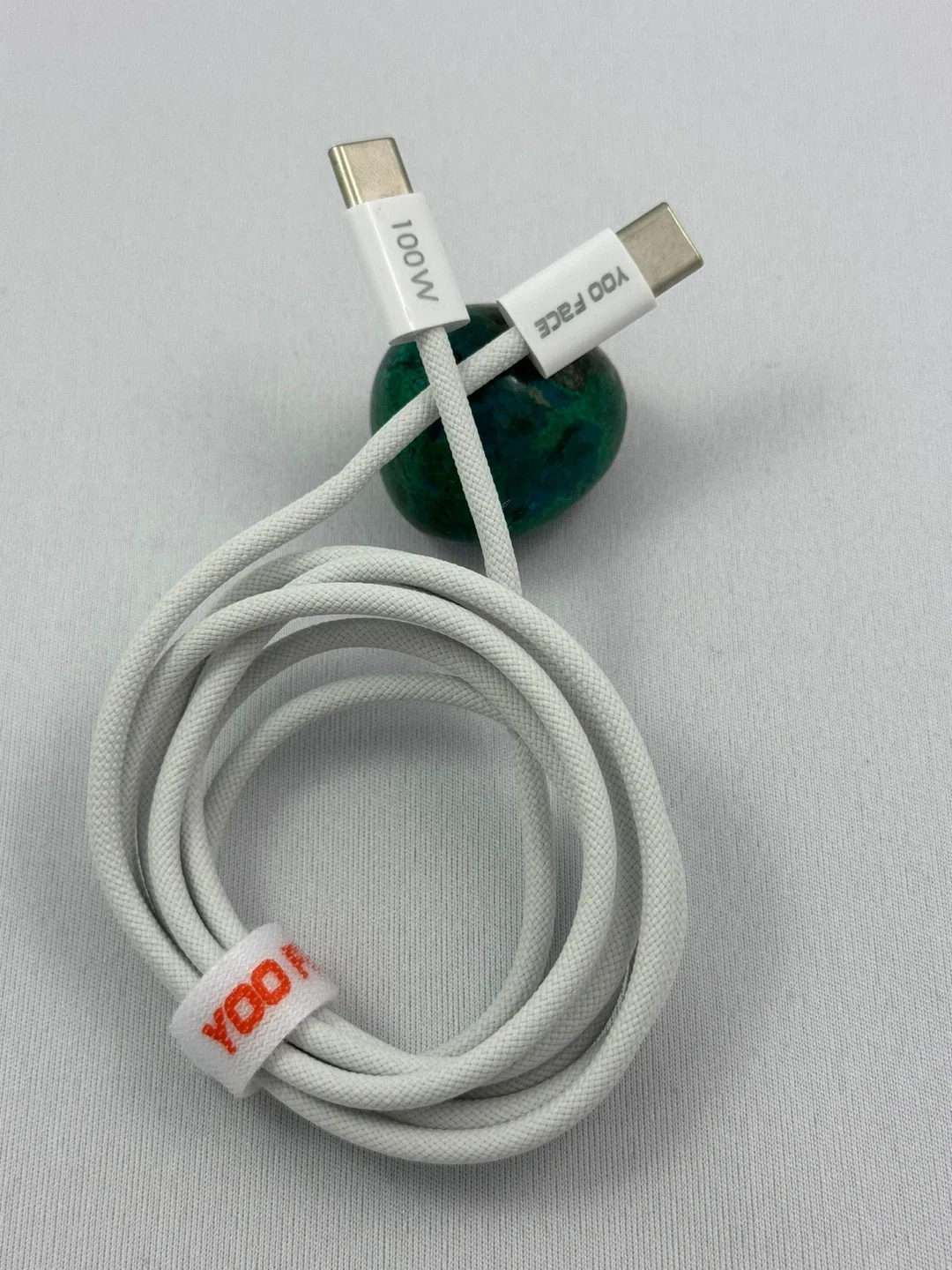 New Yoo Face USB-C to USB-C 100W Charging Cable image indicator(2)