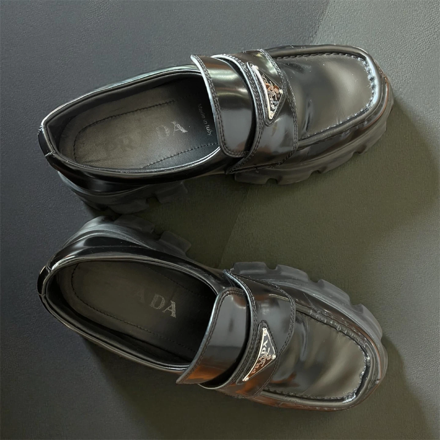 Prada Monolith Chunky Loafers – Size 38 (Women’s)