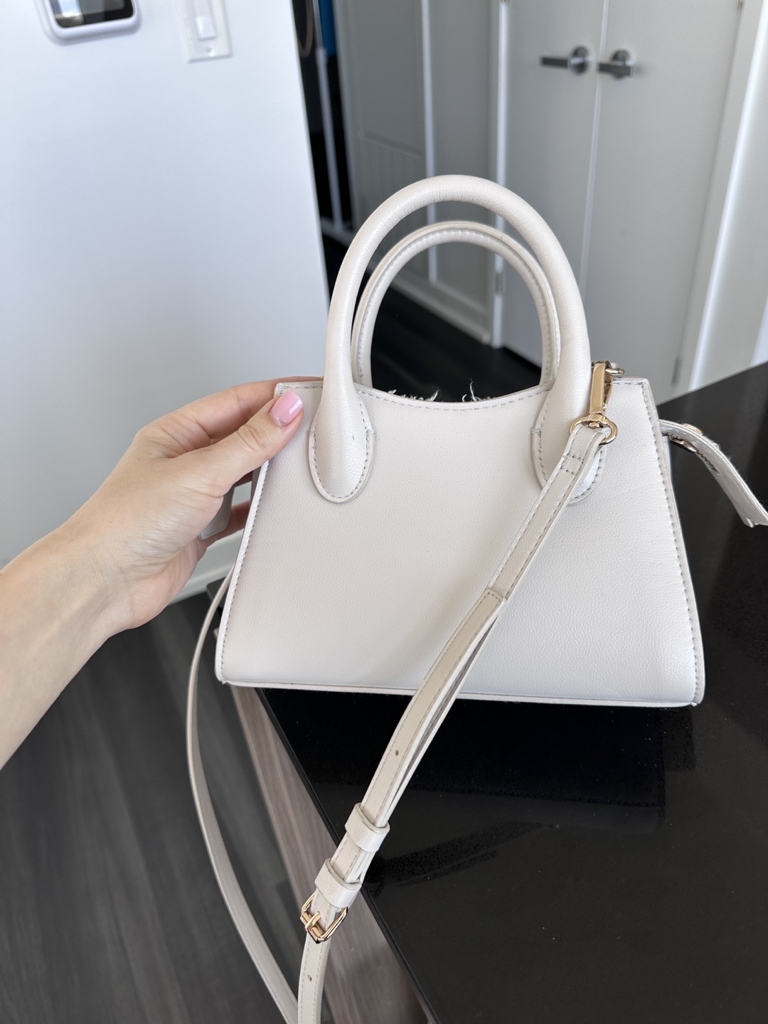White Mini Top Handle Bag H&M - photo 2
