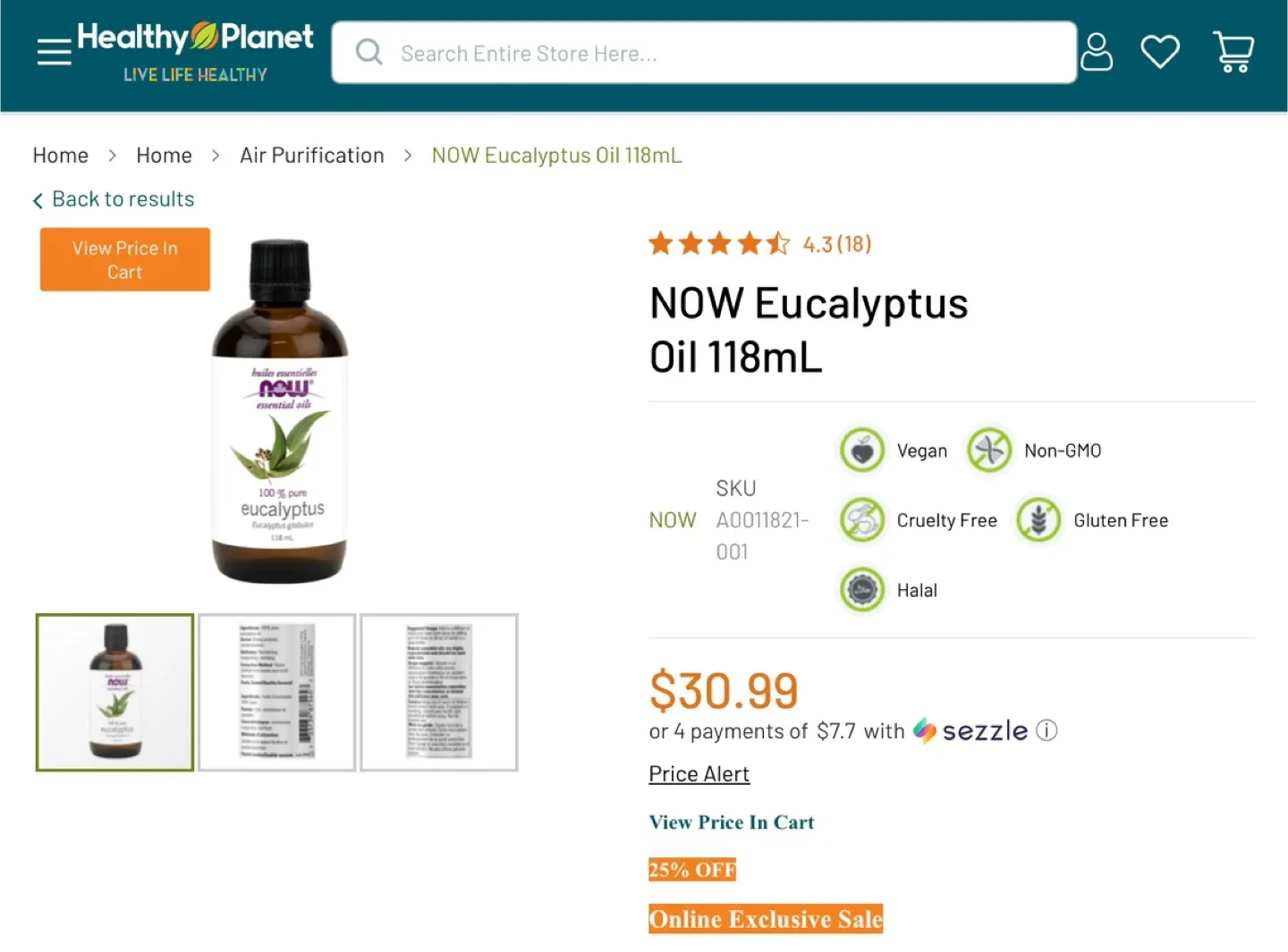 NOW Eucalyptus Essential Oil 118 mL image indicator(5)
