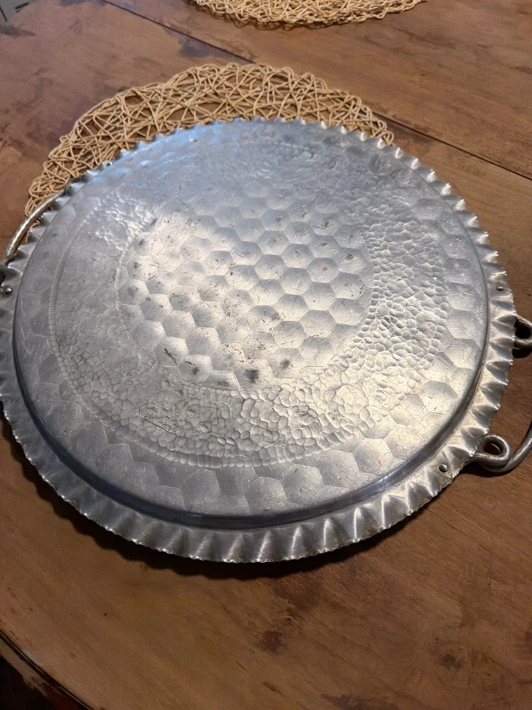 Cromwell Hand Wrought Aluminum Tray image indicator(2)