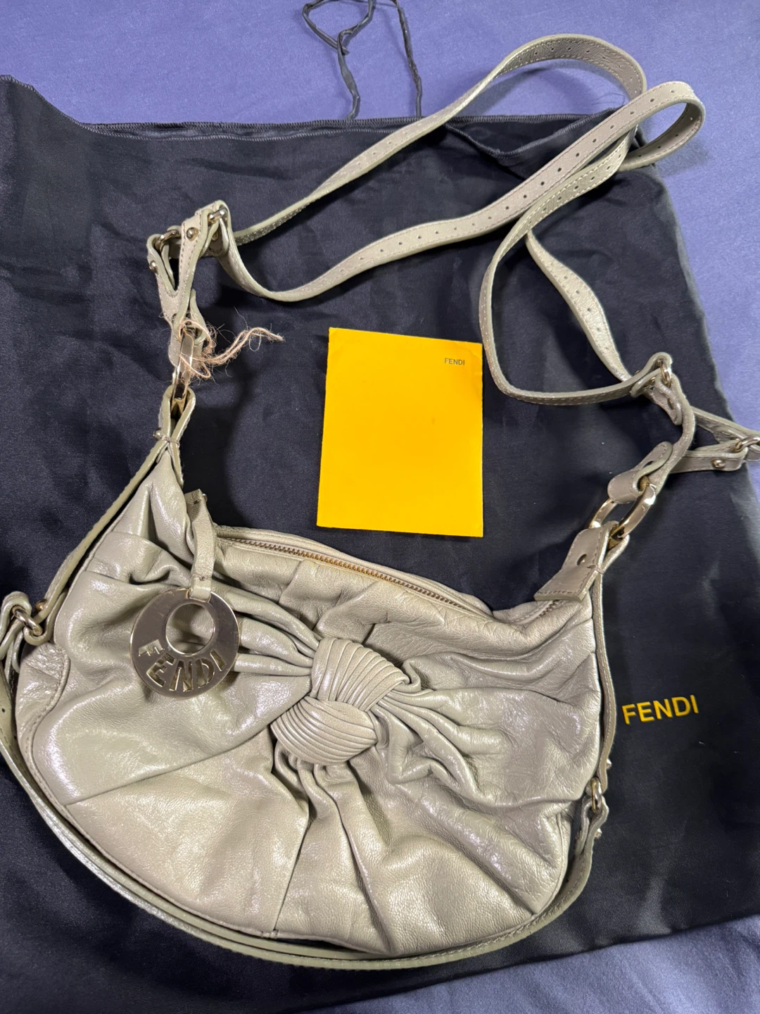 Fendi Leather Shoulder Bag Authentic