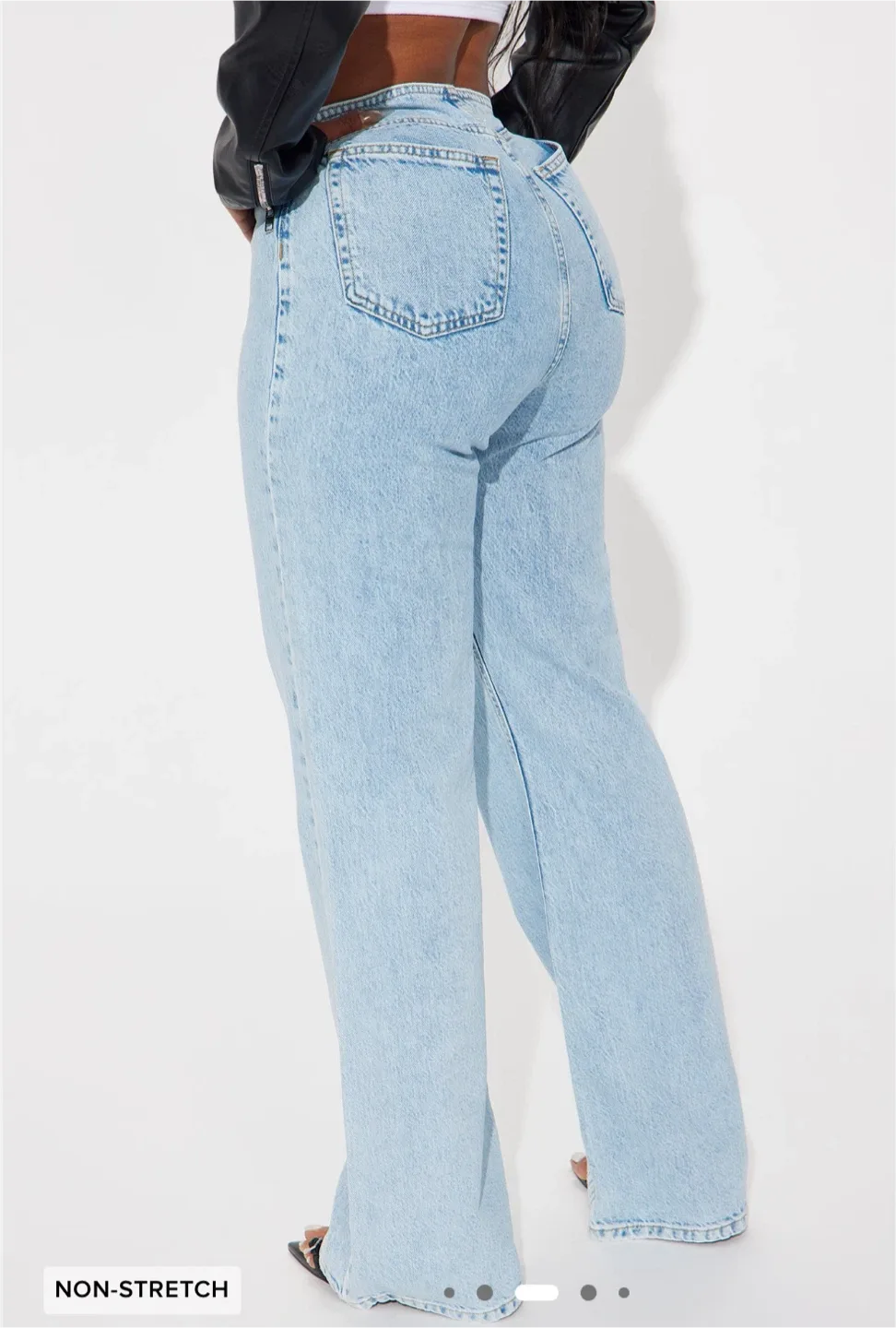 Fashion Nova | Alysia Baggy Flare Jeans - Light Wash image indicator(3)