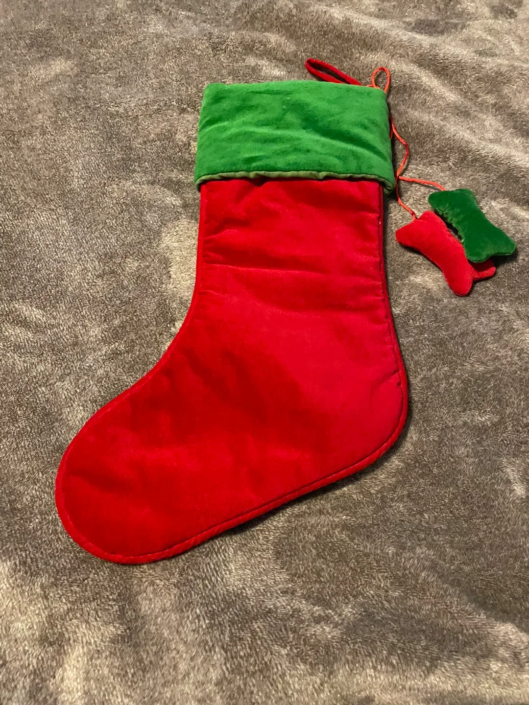 Doggy Christmas Stocking - Red & Green image indicator(2)