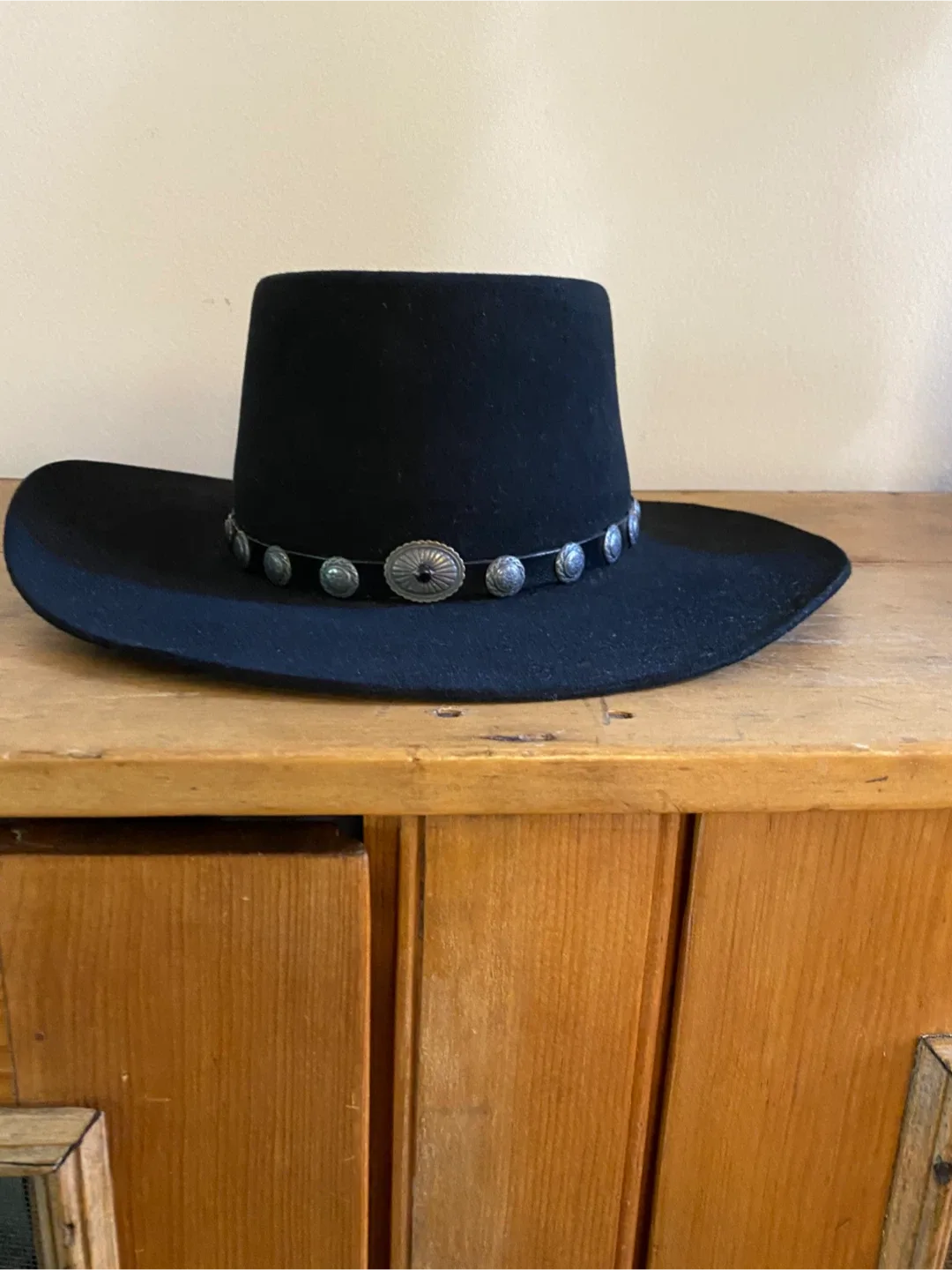 Stetson Black Cowboy Hat Size 7 image indicator(2)