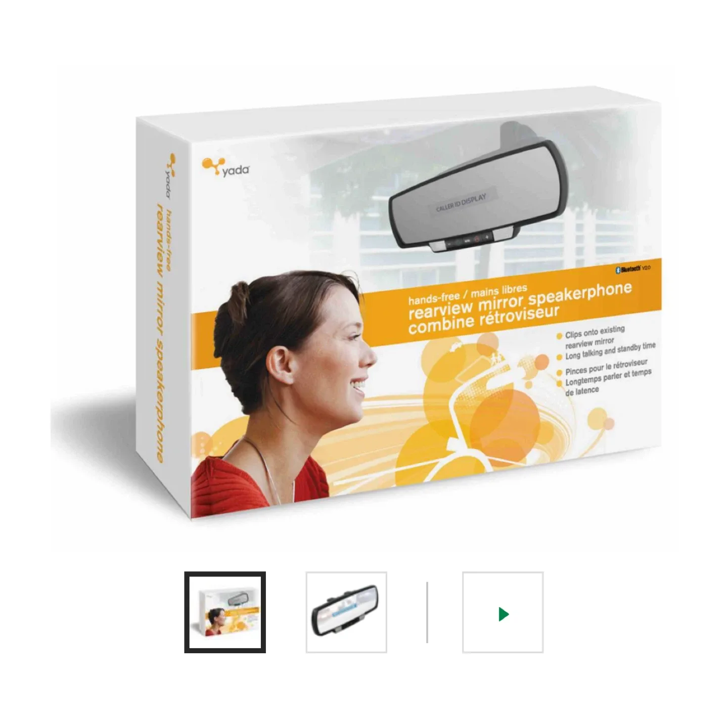 New! Yada Hands-Free Rearview Mirror Speakerphone