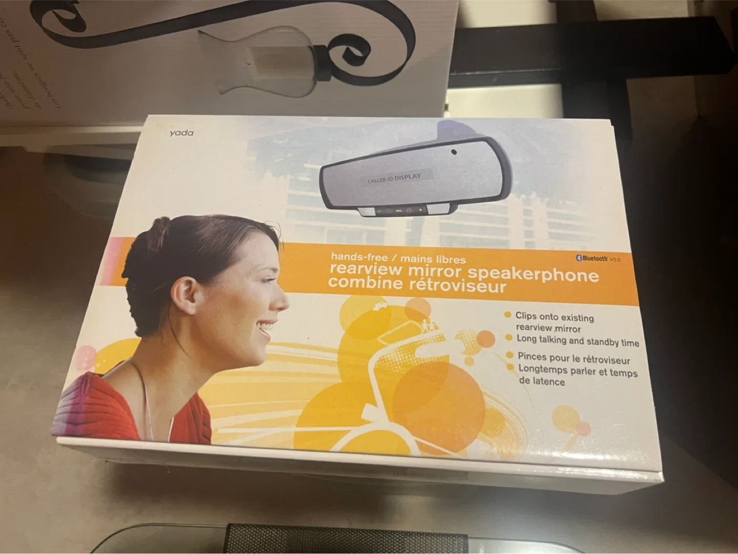 New! Yada Hands-Free Rearview Mirror Speakerphone image indicator(3)