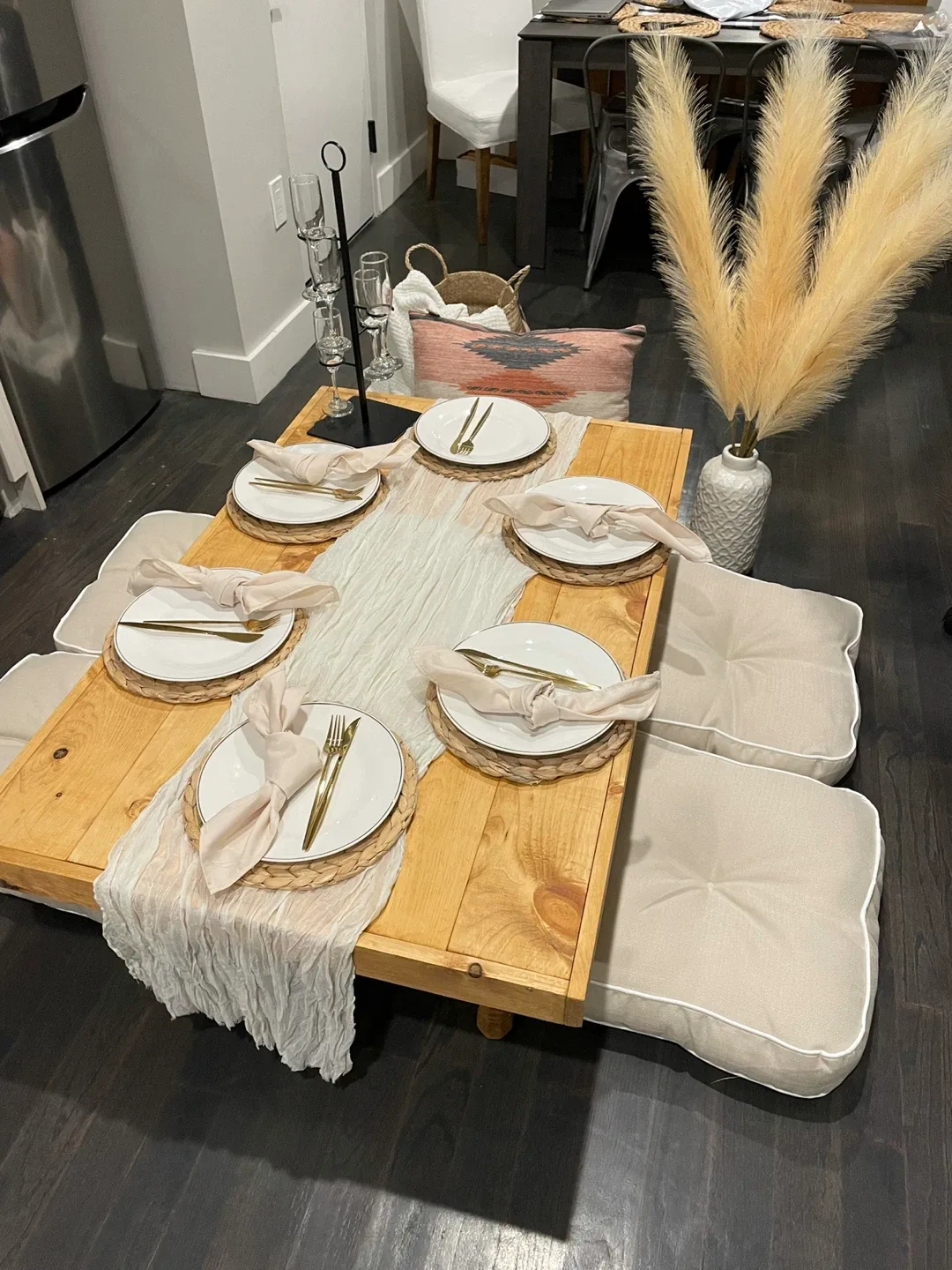 Picnic table-Low Seating Table with Cushions image indicator(2)