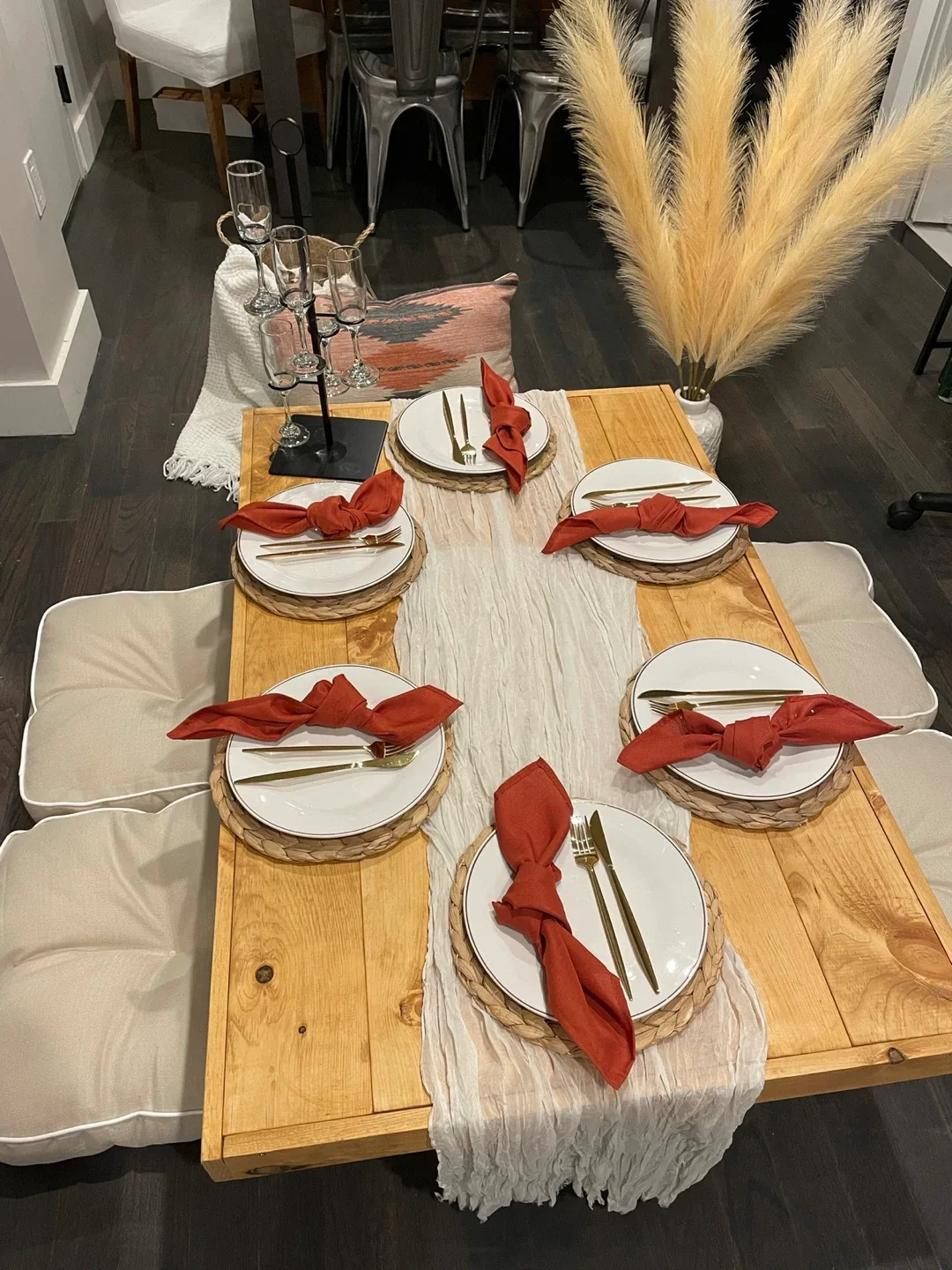 Picnic table-Low Seating Table with Cushions image indicator(3)