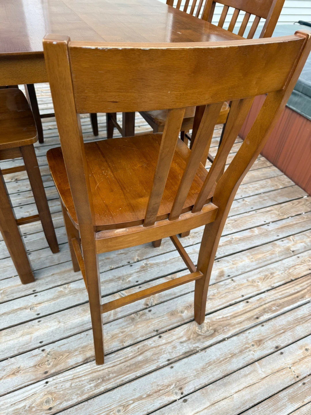 Wooden Dining Table with 8 Chairs - photo 5