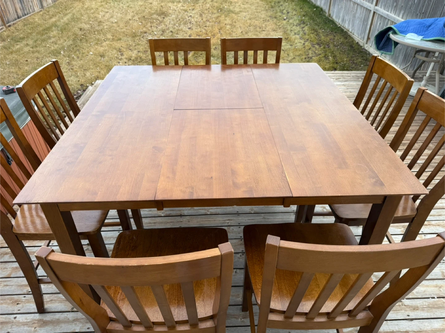 Wooden Dining Table with 8 Chairs - photo 3