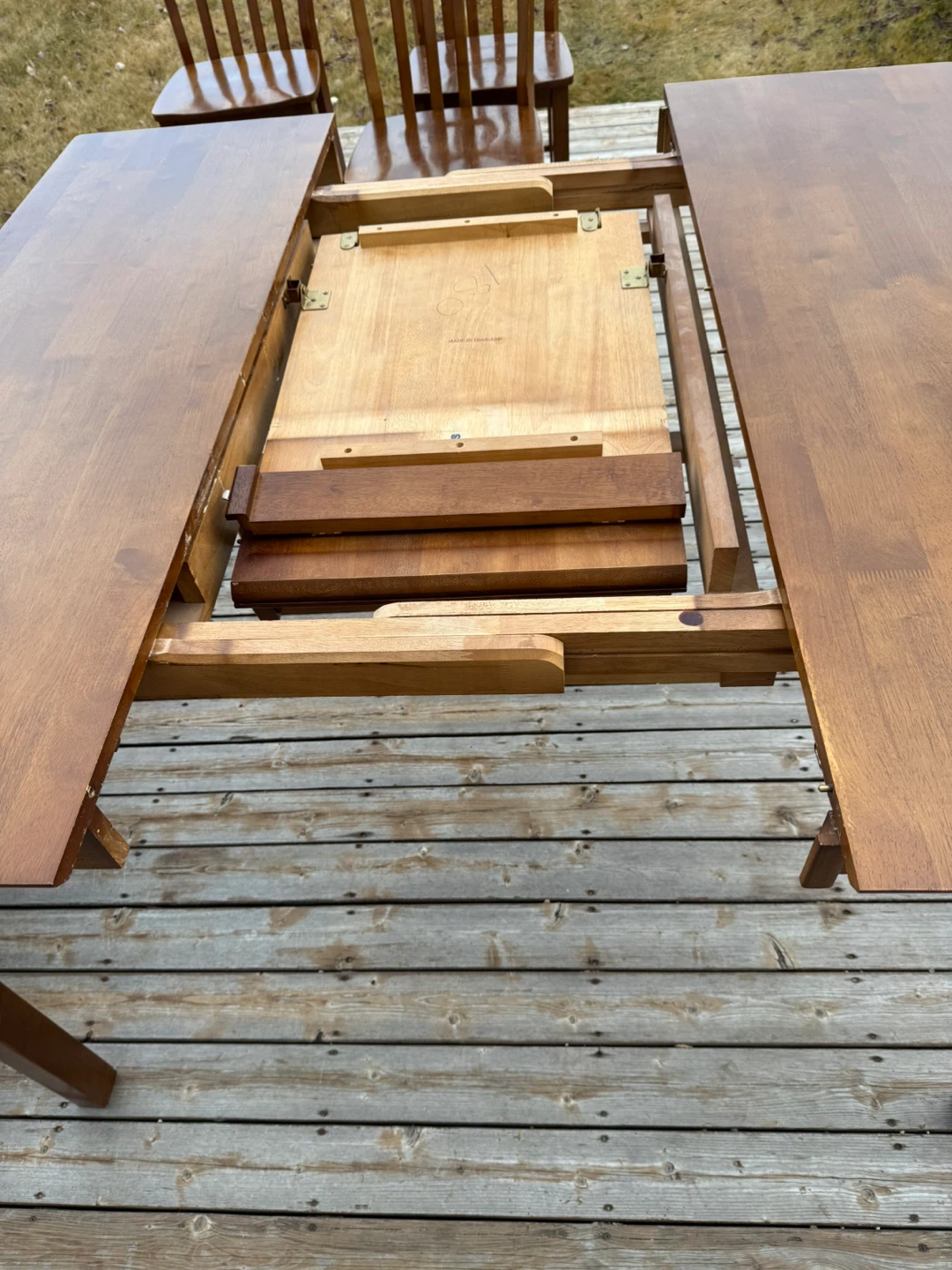 Wooden Dining Table with 8 Chairs - photo 4