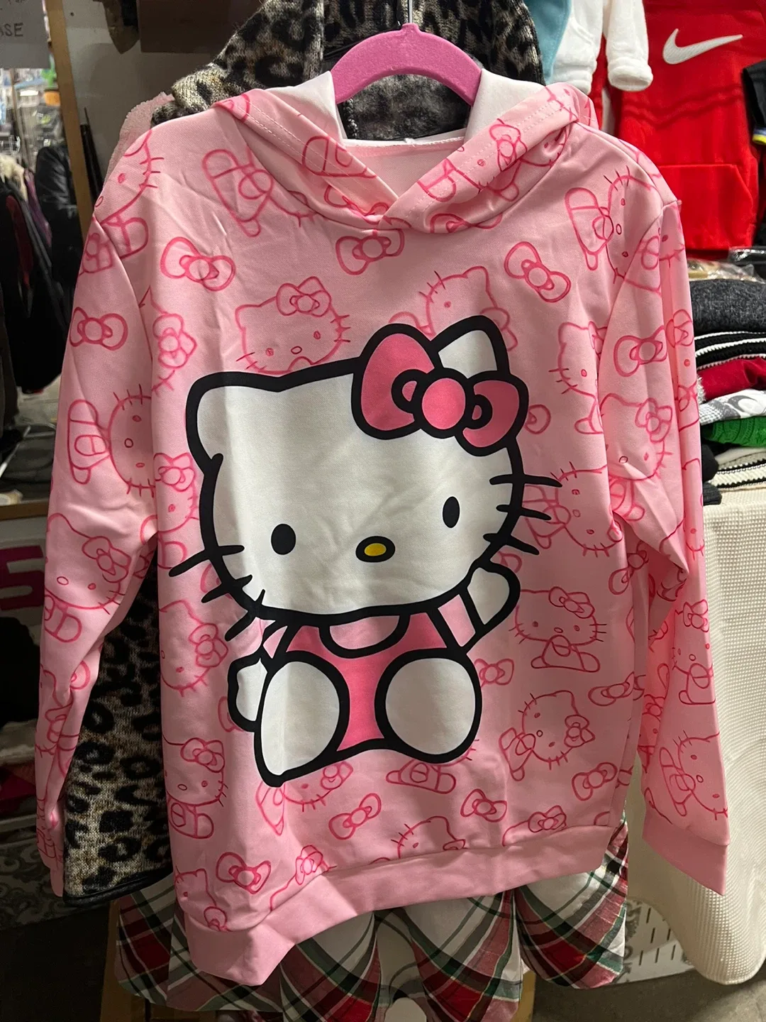 Hello Kitty Pink Hoodie- New
