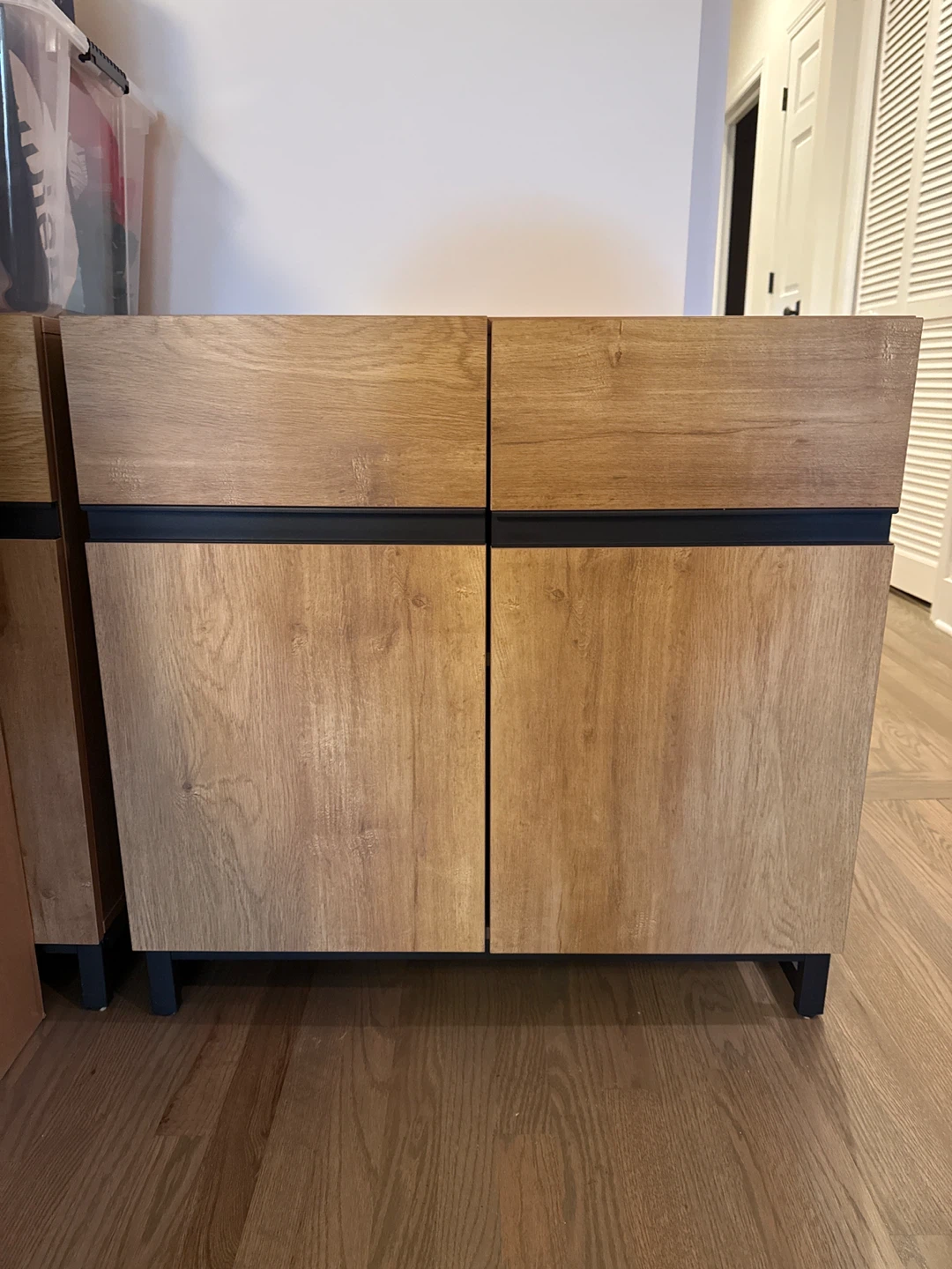 Two Piece Side table, cabinet - photo 2