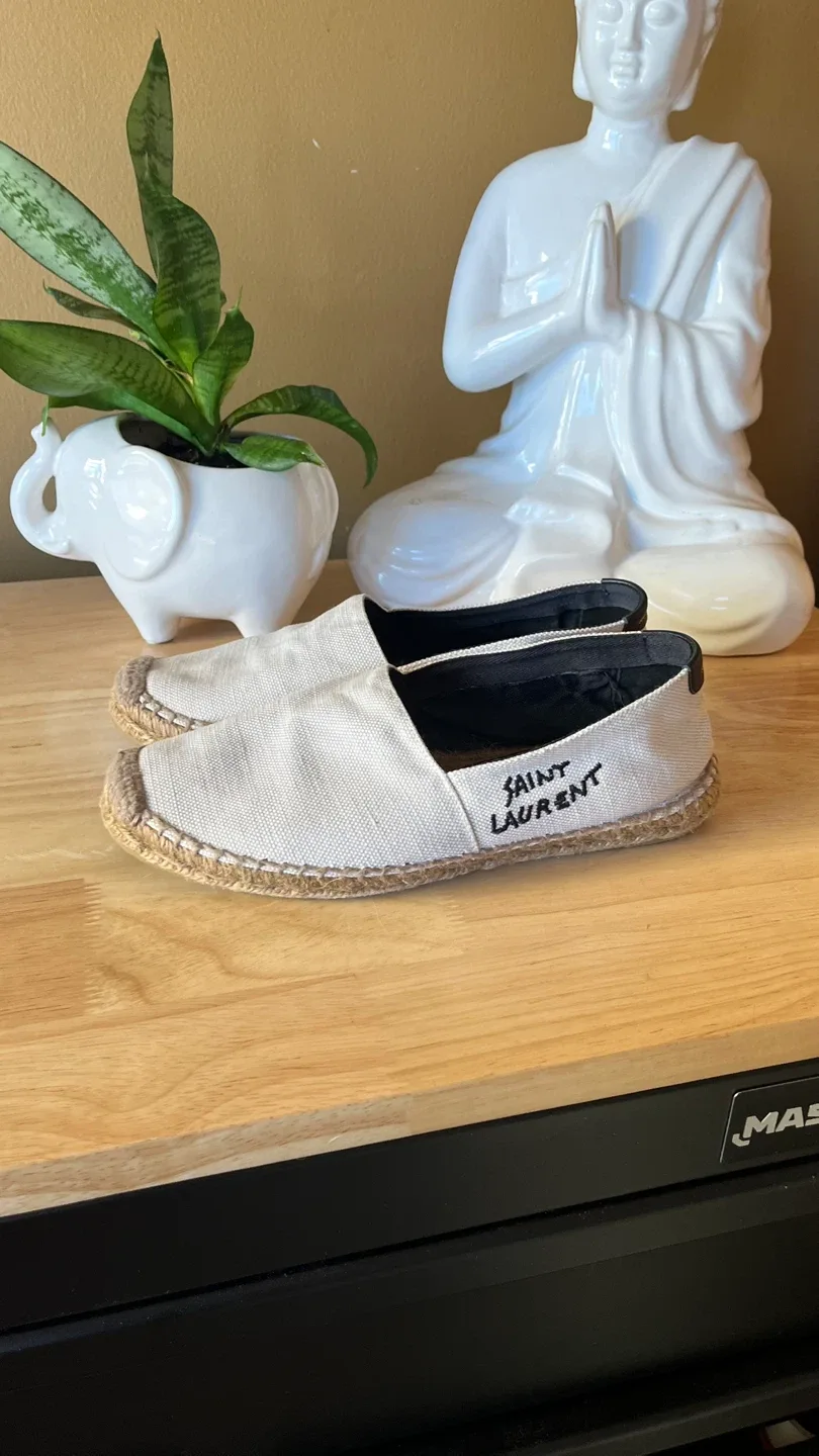 YSL Canvas Espadrilles - Size 38.5
