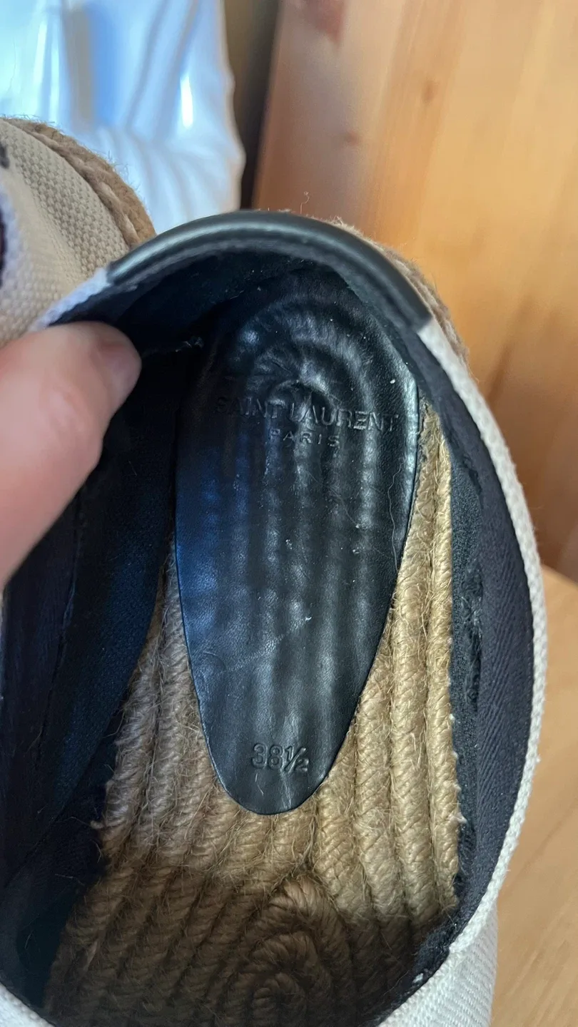 YSL Canvas Espadrilles - Size 38.5 image indicator(7)