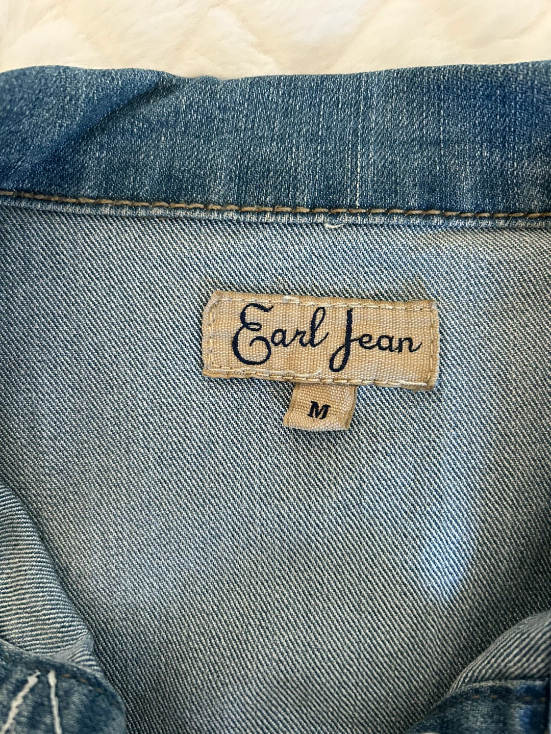 Earl Jean Denim Vest - Size M - photo 3