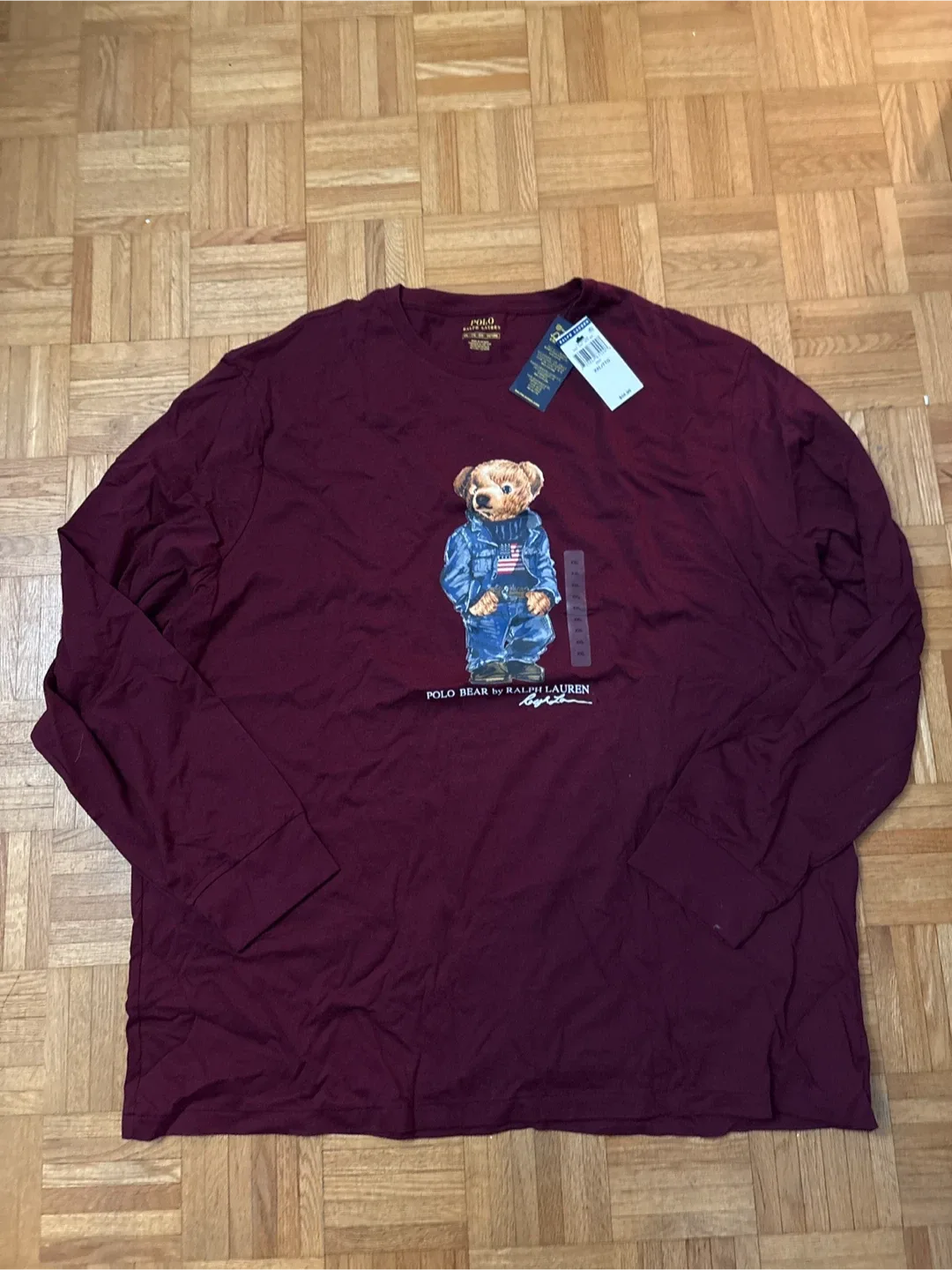 New Polo Ralph Lauren Bear Long Sleeve XXL
