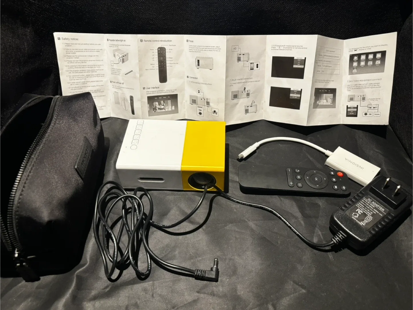 Portable Digital Projector HD 1080P kit