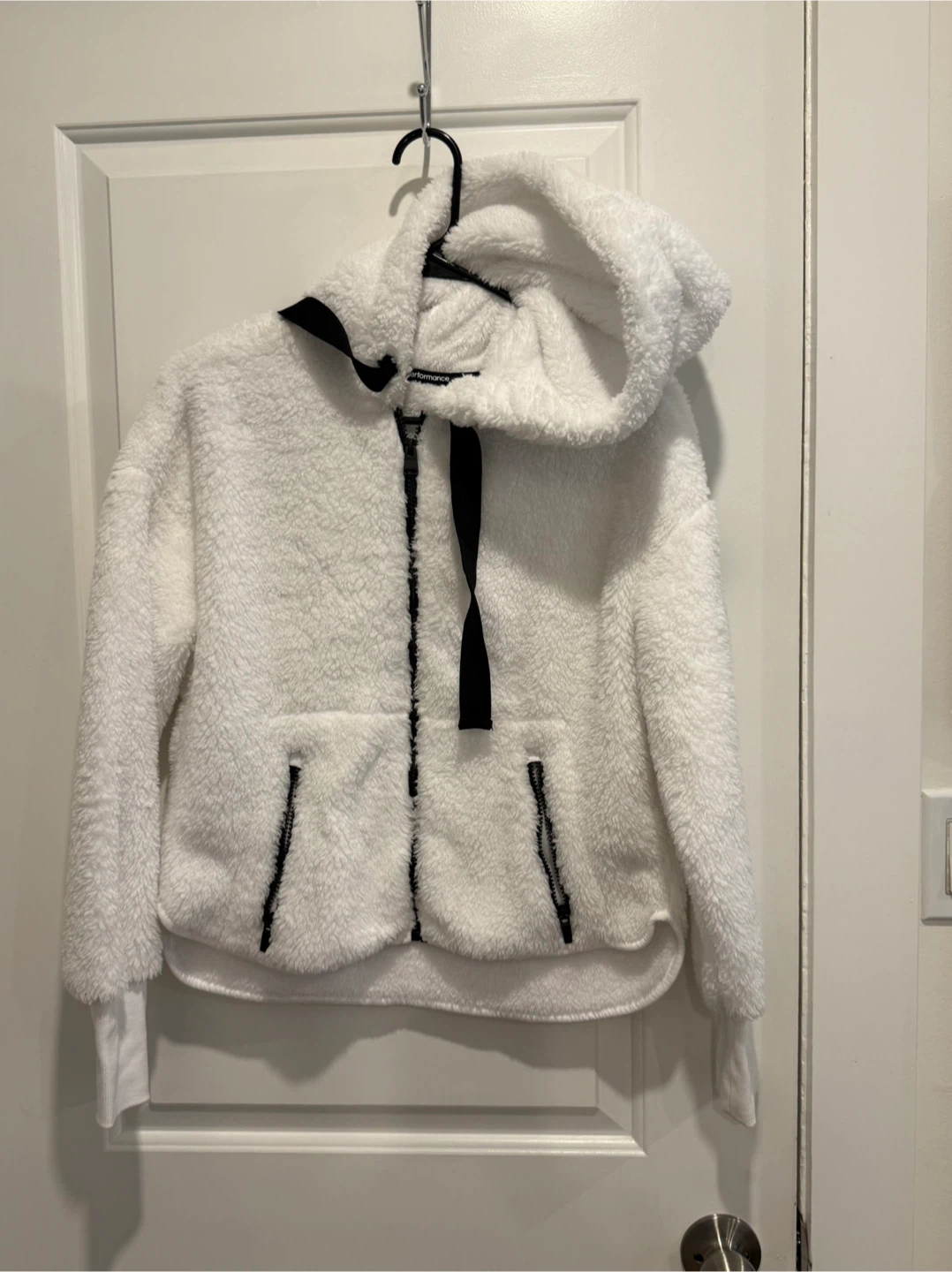 Calvin Klein Performance White Fleece Hoodie - XS